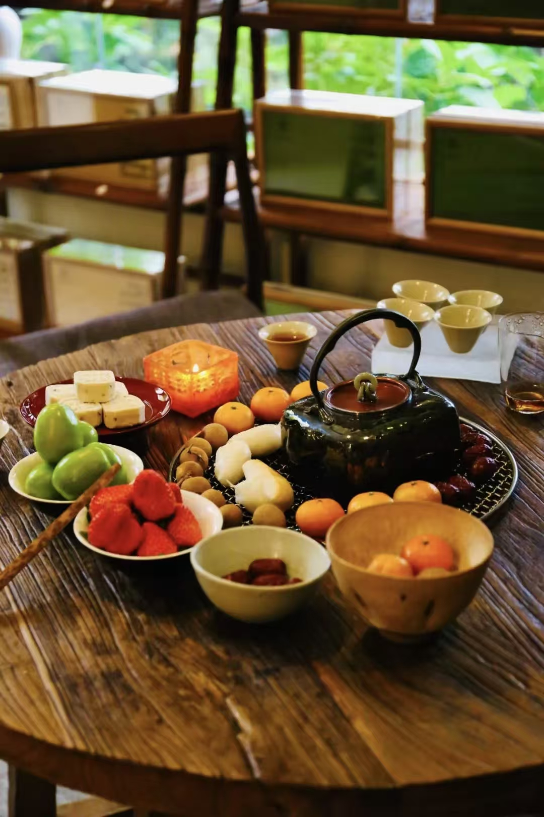 时间煮雨，秋风煮茶!